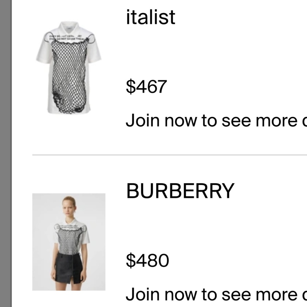 Burberry Fishnet print Polo Shirt - Picture 7 of 8